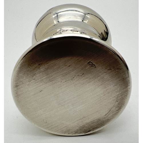 1184 - An Elizabeth II silver champagne cork box with push on lid, hallmarked for The Hardwicke Collection,... 