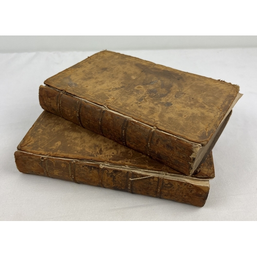 1279 - The Justice of The Peace and Parish Officer by Richard Burn, 2 antique calf leather bound issues fro... 