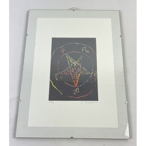 1349 - A limited edition hand water coloured print by visual artist Jake Chapman. Titled 