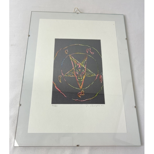 1350 - A limited edition hand water coloured print by visual artist Jake Chapman. Titled 