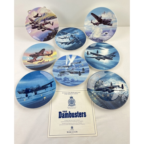 1261 - A boxed Ltd Edition Royal Worcester plate series - Wilfred Hardy's The Dambusters, made to commemora... 