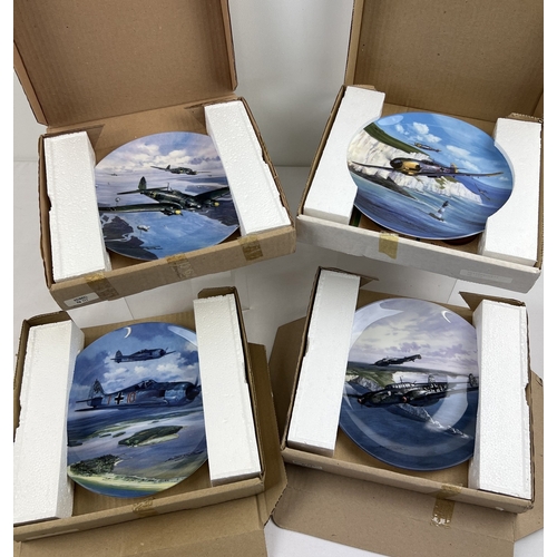 1263 - A set of 4 Ltd Edition Coalport collectors plates from the 'Flight of Eagles' range, each approx. 20... 