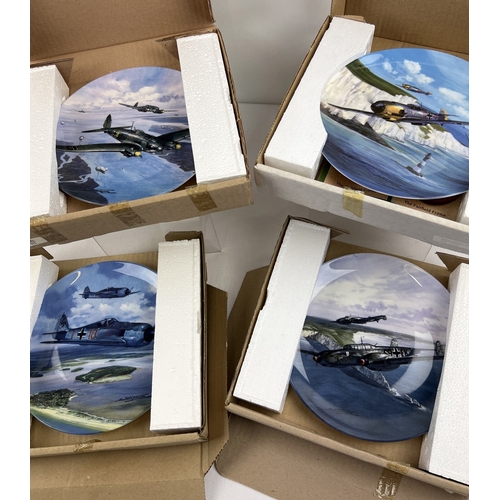 1263 - A set of 4 Ltd Edition Coalport collectors plates from the 'Flight of Eagles' range, each approx. 20... 