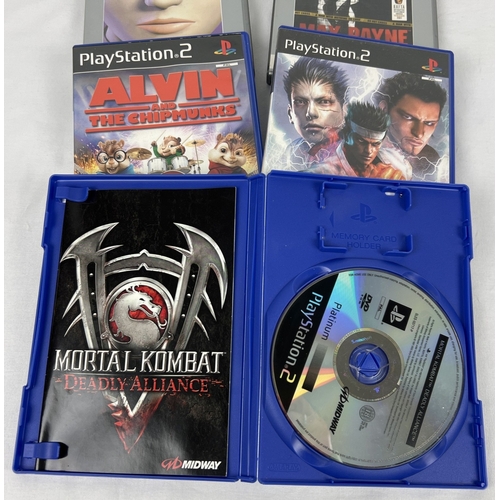 1 - 5 assorted PlayStation 2 games. Resident Evil, Max Payne, Mortal Kombat Deadly Alliance, Virtua Figh... 