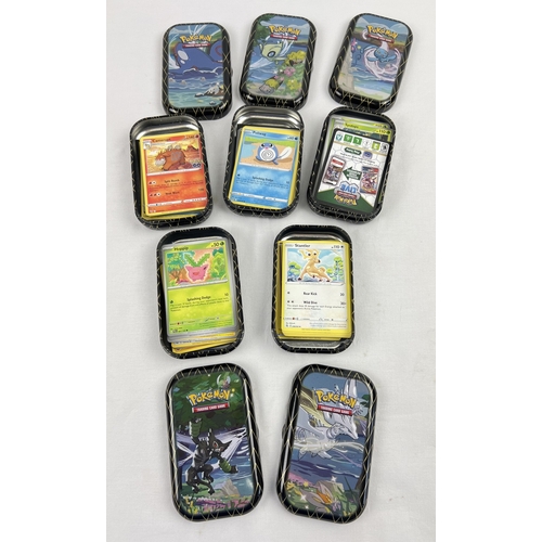 53 - 150 Pokemon cards in 5 TCG Shining Fates mini tins. Each tin containing 30 Pokemon cards, an online ... 