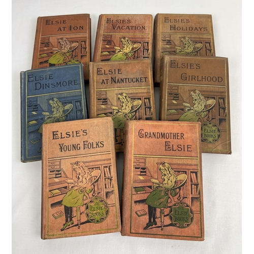 119 - 8 early 20th century cloth bound volumes of The Elsie Books from George Routledge & Sons.