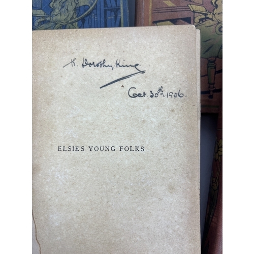 119 - 8 early 20th century cloth bound volumes of The Elsie Books from George Routledge & Sons.