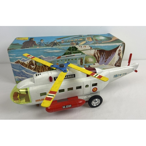 144 - A boxed vintage Passenger Transport Helicopter No. 218, by Sanchis. All original detail and decals. ... 