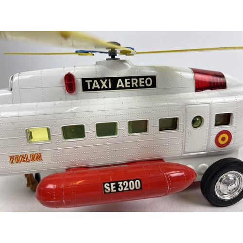 144 - A boxed vintage Passenger Transport Helicopter No. 218, by Sanchis. All original detail and decals. ... 