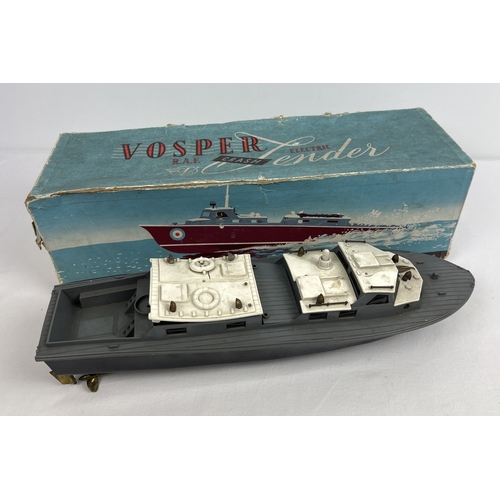 145 - A vintage 1960's boxed Vosper RAF Crash Electric Fender, by Victory Industries. Incomplete, possible... 