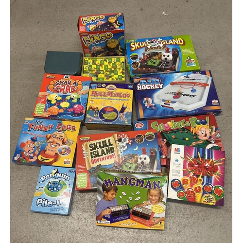 175 - A large box of 13 assorted boxed children's games to include Spears, MB and Chad Valley. Lot include... 