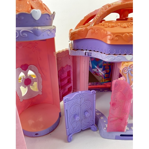 181 - Hasbro Toys My Little Pony Crystal Rainbow Castle and accessories to include pink vanity drawers, pu... 