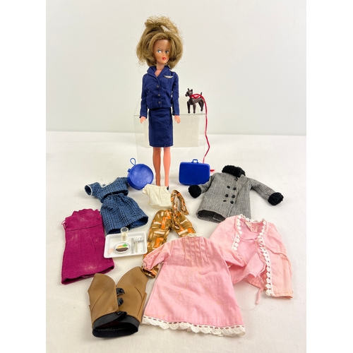 200 - A vintage 1960's Palitoy Air hostess Tressy doll together with a selection of original Tressy doll c... 