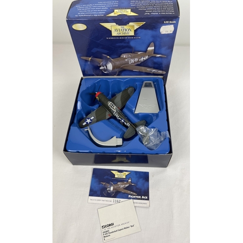 244 - Ltd edition Corgi Fighter Ace P-47D Thunderbold - Captain Walker 