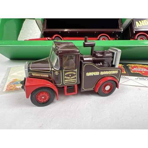 247 - Boxed Ltd Ed Corgi Classics Scammell Highwayman Generator with closed pole trailer & Dodgem trailer ... 