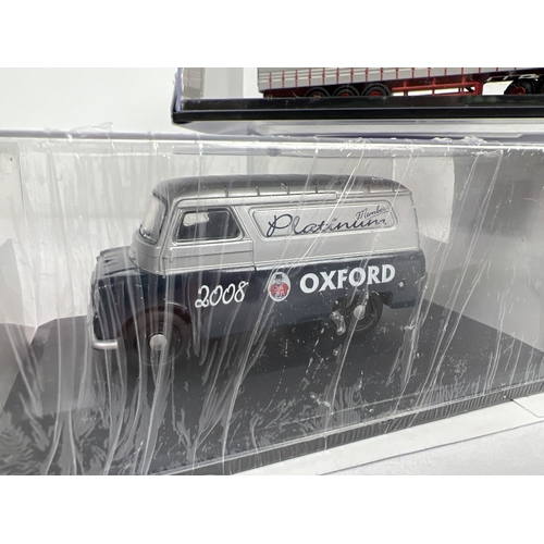 274 - 3 Ltd Edition Oxford Diecast vehicles in plastic display cases. Westfield Transport lorry (#666/2000... 