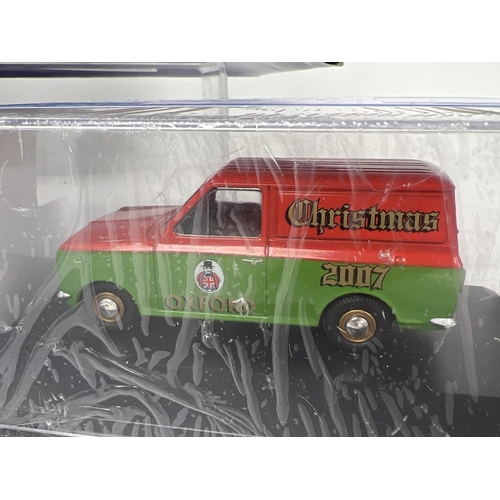 274 - 3 Ltd Edition Oxford Diecast vehicles in plastic display cases. Westfield Transport lorry (#666/2000... 