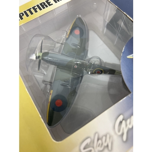 275 - A boxed Sky Guardians 1:72 scale Spitfire Mk. IX collectors diecast model, by Whitty Wings.