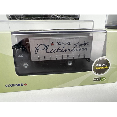 276 - 6 Ltd Edition Oxford Commercials diecast Platinum Member vehicles from 2008, 2009, 2010, 2013, 2015 ... 