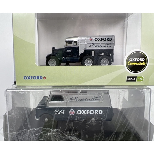 276 - 6 Ltd Edition Oxford Commercials diecast Platinum Member vehicles from 2008, 2009, 2010, 2013, 2015 ... 