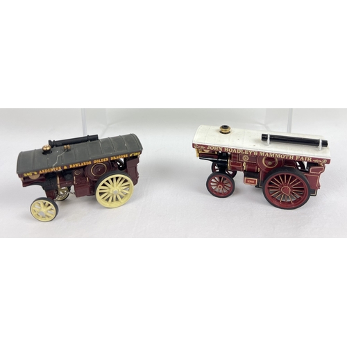 287 - A boxed Lledo Ltd edition Showmans diecast vehicle set together with 2 unboxed fairground traction e... 