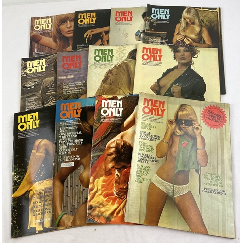 39 - Complete Year Set 1974 - 12 issues of Men Only, adult erotic magazine from Paul Raymond. Volume 39, ... 