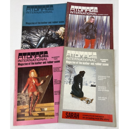 58 - 4 issues of Atomage International specialist fetish rubber/dressing for pleasure magazine from the e... 