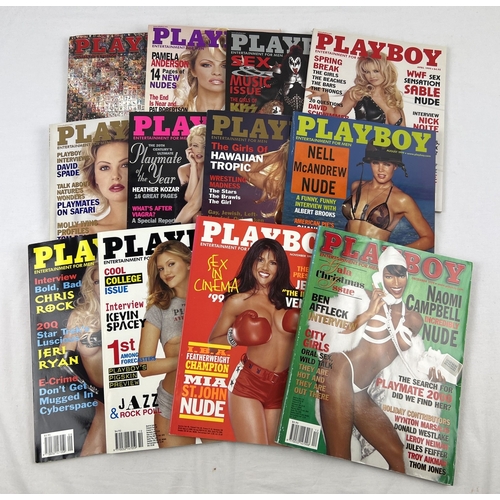 110 - Complete year set 1999 - 12 issues of Playboy; Entertainment for Men adult magazine from January - D... 