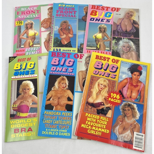 129 - 6 special issues of Big Ones, adult erotic magazine from the 1990's featuring larger breasted women.... 