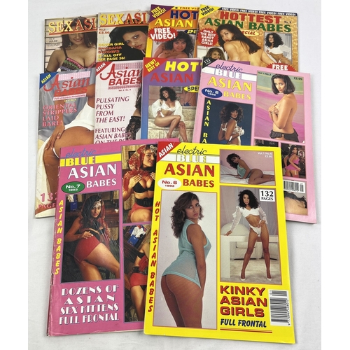 220 - 10 assorted 1990's adult erotic magazines featuring Asian models. To include SexAsianal, Hottest Asi... 