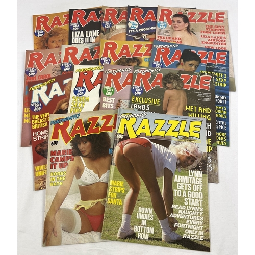 239 - 15 consecutive issues of Razzle, vintage adult erotic magazine from Paul Raymond. Volume 3 issues 1 ... 