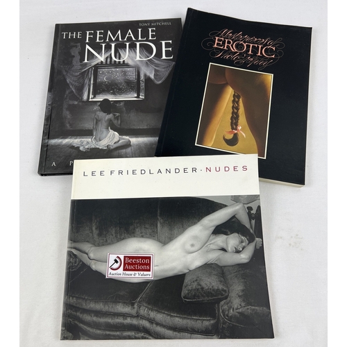 253 - 3 large adult erotic photographic pictorial books. Lee Friedlander Nudes, Masterpieces of Erotic Pho... 