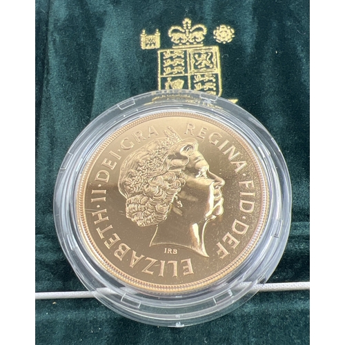 1218 - A boxed Royal mint limited edition 1998 22ct gold Brilliant Uncirculated £5 coin. No. 426/1000. St. ... 