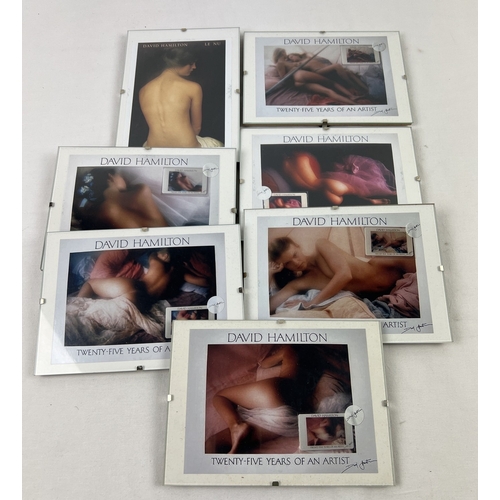 1396 - 7 small framed & glazed David Hamilton photographic prints, each approx. 13cm x 18cm. 6 images from ... 