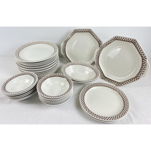 1286 - A collection of Adams dinner ware in 