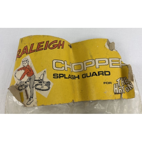 1337 - A vintage Raleigh Chopper Splash Guard For The Hot One GDN.109. Sealed in original packaging.