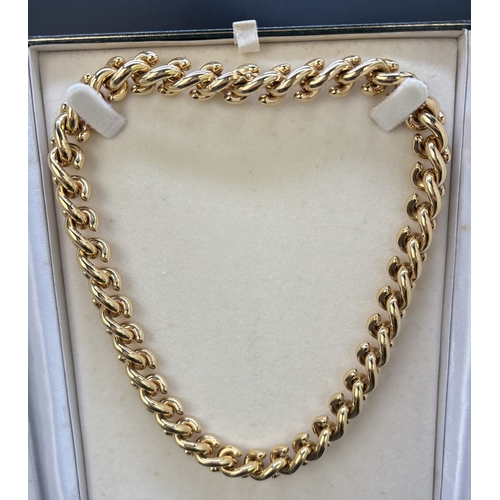 13 - A boxed 18ct gold large 