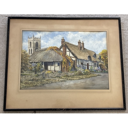 1039 - S. G. Anderson (20th Century), signed watercolour of Welford on Avon, signed and dated 1943 to lower... 