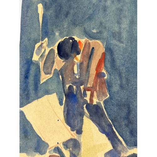 1002 - Ahmed Shahabuddin (b.1950, Bangladesh), watercolour on paper, 29.5 x 19.5cm. From a private collecti... 