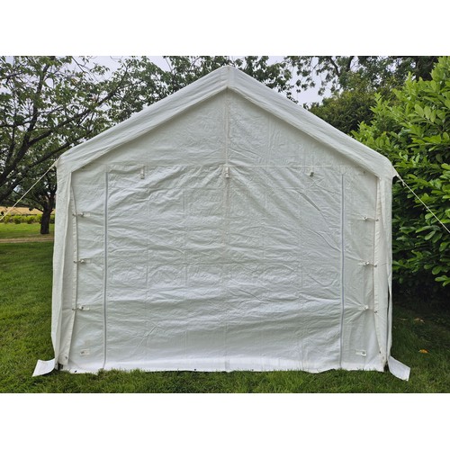 1405 - A superior quality party tent/marquee, 4m x 4m. 5 waterproof sheets (4 sides & top), 2 side sheets h... 