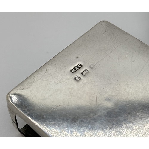 1223 - A pair of Edwardian silver matchbox cases, both hallmarked for Birmingham 1905, with Marks & Cohen m... 