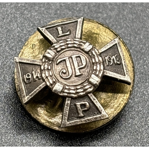 1246 - A WWI Polish Cross of Legion miniature screw back badge, approx. 1.5cm diameter. Screw back fixing m... 