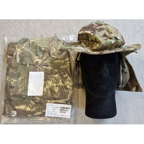 1252 - 3 items of British Army Military issue clothing and accessories, as new. An under body Armour combat... 