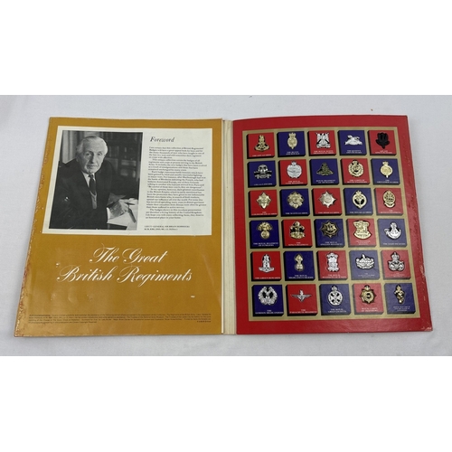 1267 - The Great British Regiments, vintage collectors folder from Texaco - complete. Displaying 30 replica... 