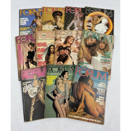 72 - 11 vintage 1970's issues of Forum: The International Journal of Human Relations, smaller sized adult... 