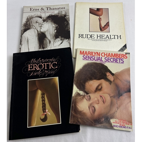 236 - 4 assorted large paperback adult erotic books. Eros & Thanos by Klaus Bottger from The Erotic Print ... 