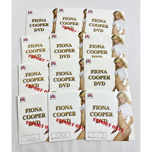 287 - 12 assorted Fiona Cooper adult erotic DVD's in card sleeves with written catalogue numbers.