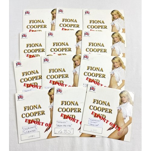 288 - 12 assorted Fiona Cooper adult erotic DVD's in card sleeves with written catalogue numbers & sticker... 