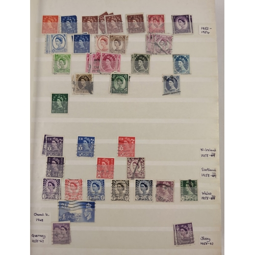 101 - A stamp stock book containing a large collection of British and foreign stamps. Examples of British ... 