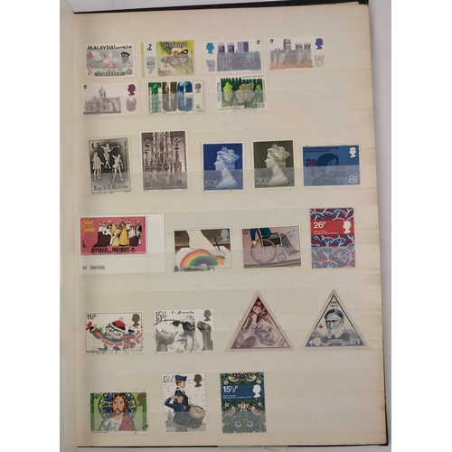 88 - 2 vintage stamp stock books containing both British and foreign stamps in varying conditions. To inc... 